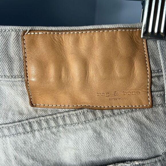 Rag & Bone Maya Highrise Grey Denim Shorts Sz 27 - Picture 4 of 9